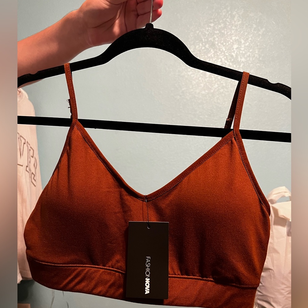 Fashion nova bralette size large new with tags